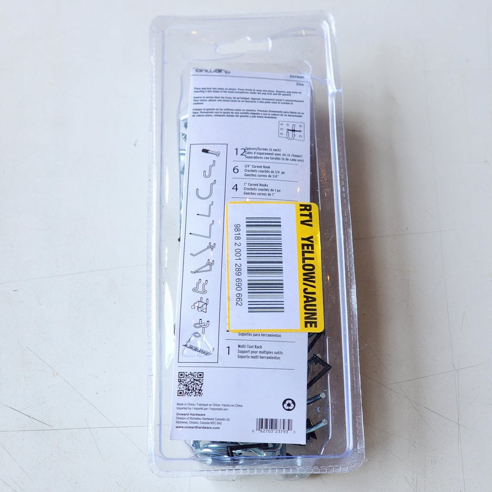 1/8 in. Metal Locking Pegboard Hook Assortment Kit (47-Pack) (23793R) 1/8 in. Metal Locking Pegboard Hook Assortment Kit (47-Pack) (23793R)